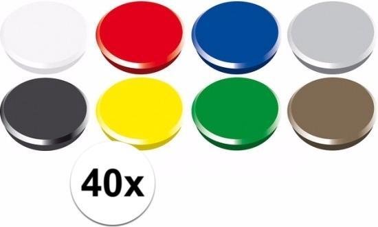 Tablet pizza camera Gekleurde magneten setje 40 stuks | bol.com