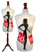 50 % sale paspop met donker bruine sparkling driepoot 32/34
