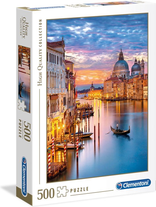 Foto: Clementoni puzzel 500 stukjes verlichting veneti puzzel voor volwassenen high quality collection