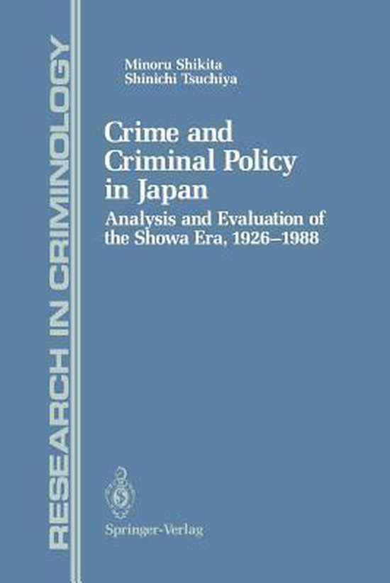 Crime and Criminal Policy in Japan - cover