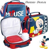Mickey Mouse - lunchbox - inclusief handige draagtas ( koeltasje )