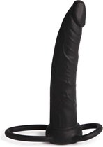 Silicone Fantasy Double Prober - Zwart