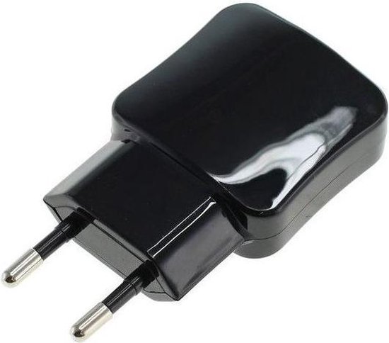 HTC One M9 oplader 2.1A - dubbele USB aansluiting - kleur zwart | bol.com