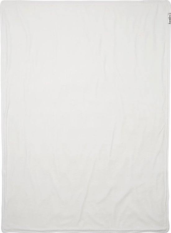 Meyco ledikantdeken Knots met velvet - 100x150 cm - offwhite