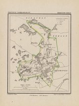 Historische kaart, plattegrond van gemeente Oerle in Noord Brabant uit 1867