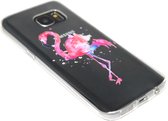 Flamingo hoesje siliconen Geschikt voor Samsung Galaxy S7