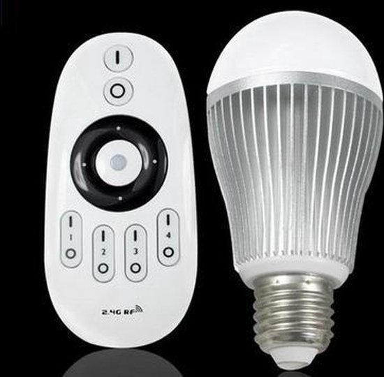 Smart LED lamp grote fitting met afstandsbediening