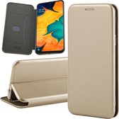 Samsung Galaxy A30 Hoesje - Book Case Flip Wallet - iCall - Goud
