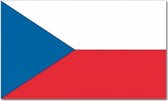 Vlag Tsjechie 90 x 150 cm feestartikelen - Tsjechie landen thema supporter/fan decoratie artikelen