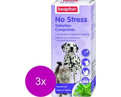 Beaphar No Stress Tabletten - Anti stressmiddel hond en kat - 3 x 20 stuks
