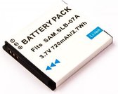 Battery similar SAMSUNG SLB-07A, Li-ion, 3,7V, 720mAh, 2,7Wh