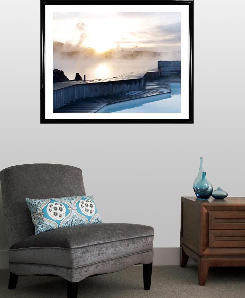 Homedecoration Easy Plastic Fotolijst 63 x 76 cm (63 x 76 cm) kleurkeuze met veiligheidsglas 29,9x24,8 inch Fotolijst hier: wit met antireflecterend acrylglas