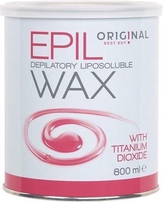 Depilatory Liposoluble Wax 800Ml Pink With Titatium Dioxide