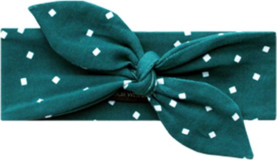 Foto: Your wishes meisjes hoofdband squares teal groen maat 0 1 jaar