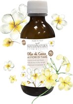 Bio-Eco Coconut Oil with tiaré flowers - Kokosolie met Tiaré Bloemen