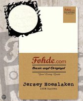 Fohde Hoeslaken Jersey hoeslaken - 160 X 200- Beige
