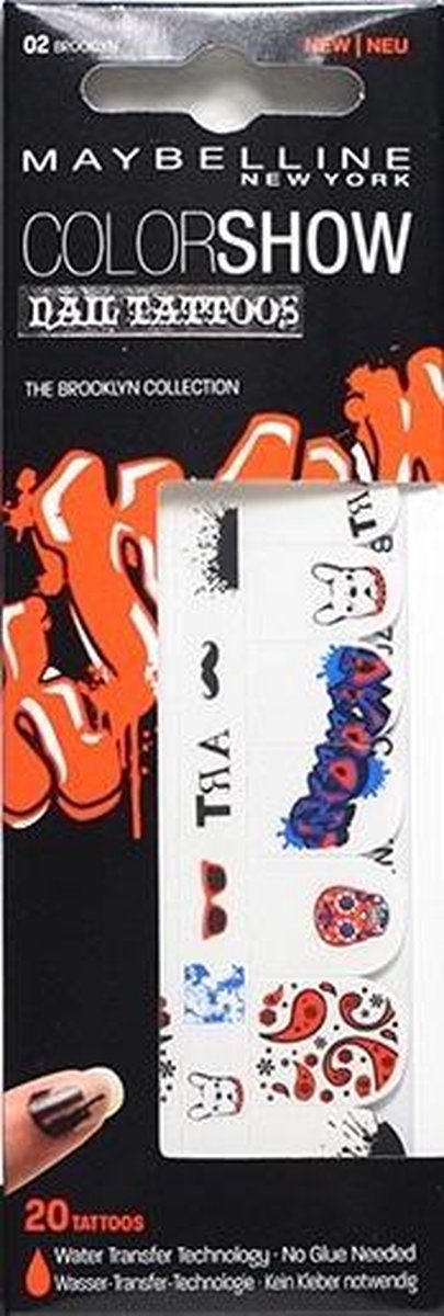 Goedkoopste Maybelline - Colorshow Nagelstickers 02 Brooklyn 20 tattoos