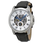 Fossil ME3053 - Horloge - Leer - Zwart - 44 mm