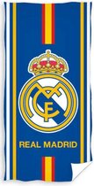 Real Madrid Cf Strandlaken Logo Blauw 70 X 140 Cm
