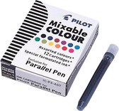 Pilot Parallel Pen (12 cartouches couleur) - Encre 12 couleurs mélangeables - Convient pour le Pilot Parallel Pen