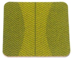 Amorim Cork Korko Home Summer Leaves Onderzetter - Kurk - 9,5 x 9,5 cm - Set van 4 stuks - Groen