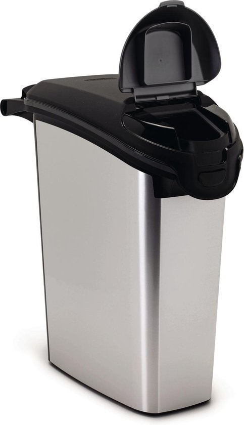 Curver PetLife Voedercontainer 2 kg droogvoercontainer voor honden voorraadcontainer voor dierenvoeding 20,5 x 8,6 x 19,40 cm Curver PetLife Voedercontainer 2 kg droogvoercontainer voor honden voorraadcontainer voor dierenvoeding 20,5 x 8,6 x 19,40 cm