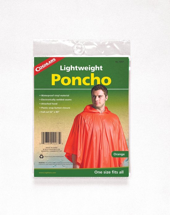 Coghlan's - Poncho Transparent Pour Enfants - Taille Unique à Partir De 6 Ans - 30x40 Inches (environ 76x102 Cm) - Capuche Incluse