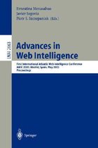 Advances in Web Intelligence