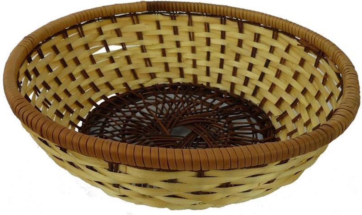 Mandje bamboe rond 22x7cm