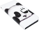 Panda kunstleer hoesje geschikt voor iPhone 6 / 6S