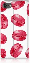 Book Case iPhone SE (2020/2022) Hoesje Pink Macarons