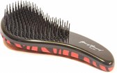Gérard Brinard brosse à cheveux brosse anti-emmêlement noir / rouge - imprimé zèbre