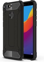 Armor Hybrid Back Cover - Huawei Y6 (2018) Hoesje - Zwart