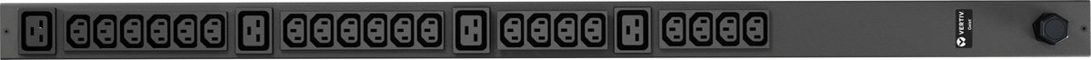 Vertiv Geist rPDU, basic, 0U, input IEC60309 230V 16A, outputs (20)C13 | (4)C19 energiedistributie 24 AC-uitgang(en) Zwart
