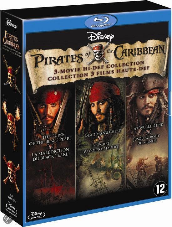 Cover van de film 'Pirates Of The Carribean 1-3'
