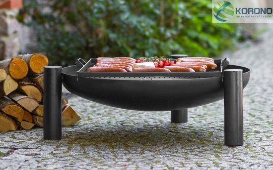 COOKKING BBQ Vuurschaal 70 cm & Robuuste Grill | bol.com