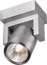 Lucide COR - Plafondspot - GU10 - IP54 - Mat chroom