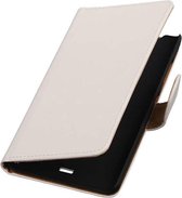 Bookstyle Wallet Case Hoesjes Geschikt voor Microsoft Lumia 540 Wit