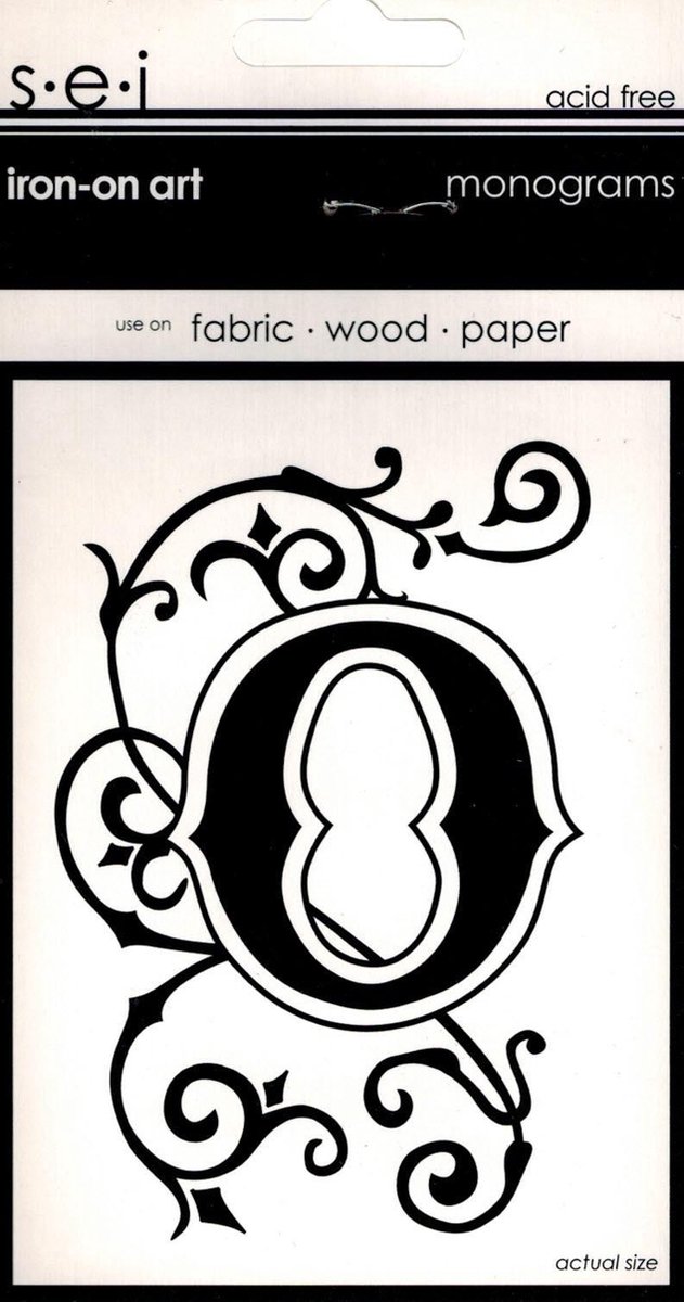Strijksjabloon Monograms Letter O