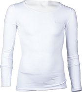 Piva schooluniform t-shirt lange mouwen  meisjes - wit - maat S/16 jaar