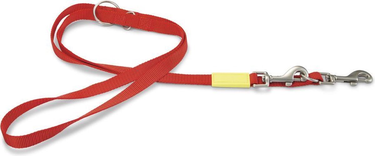 Beeztees Uni - Hondenriem - Rood - 200 cm x 20 mm