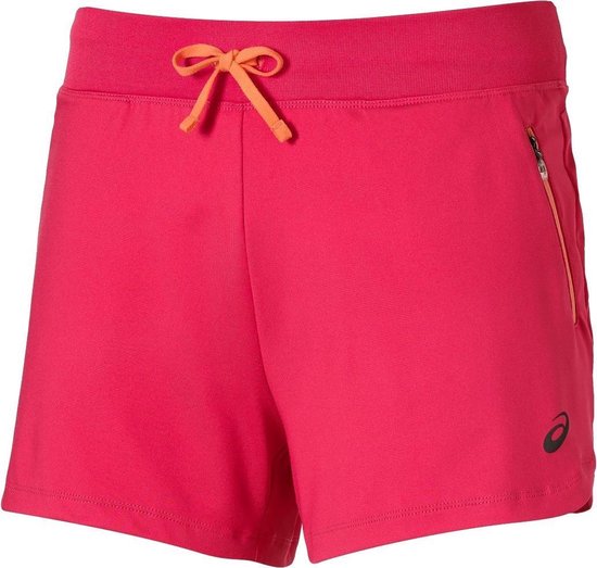 Asics Loopbroek Kort Fuzex Dames Roze Maat L | bol.com