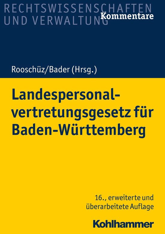 Landespersonalvertretungsgesetz für Baden-Württemberg - cover