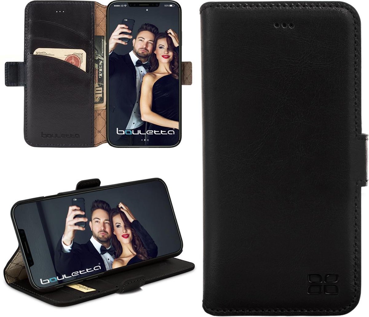 Bouletta Lederen Apple iPhone Xs Max Hoesje - BookCase - Rustic Black
