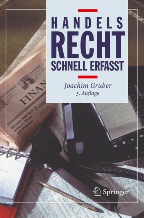Handelsrecht - Schnell Erfasst - cover