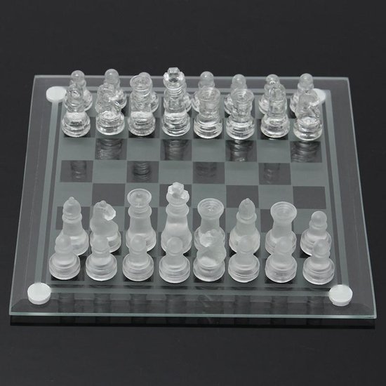 Furore Schaakspel - Glass chess set - cadeau | Games | bol.com