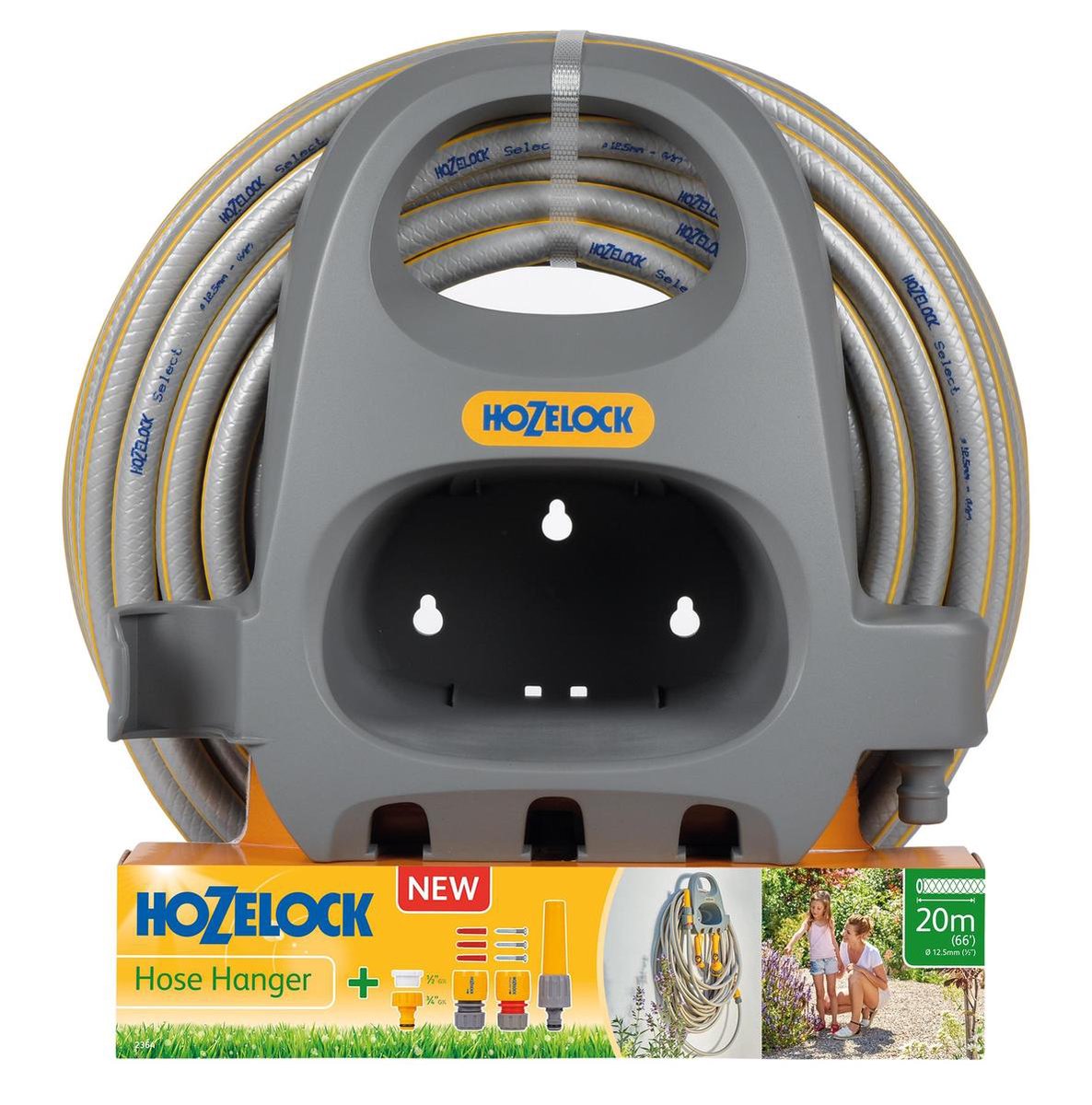 Bol.com Hozelock Wandslanghouder + 20 meter slang aanbieding