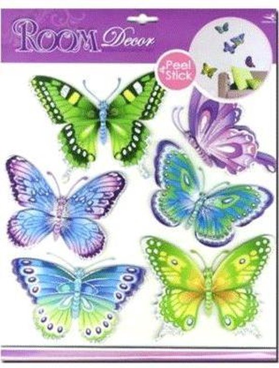 Gespecificeerd liter Chromatisch Vlinder decoratie stickers | bol.com