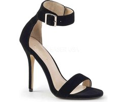 Pleaser - AMUSE-10 Sandaal met enkelband - US 12 - 42 Shoes - Zwart