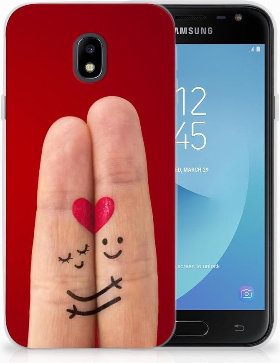Samsung Galaxy J3 2017 Silicone Back Cover Liefde - Origineel Romantisch Cadeau